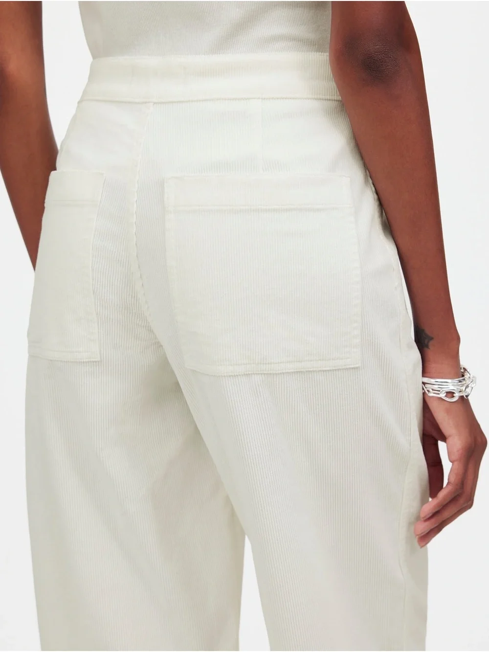 Madewell Cream Wide-Leg Jeans